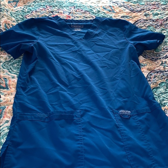 Cherokee revolution royal blue scrubs. $12 - Picture 3 of 3